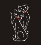 Cat001 Rhinestone Transfer