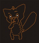 Cat012 Rhinestone Transfer