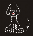 Dog003 Rhinestone Transfer