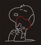 Dog004 Rhinestone Transfer