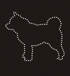 Dog005 Rhinestone Transfer