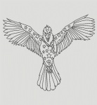 Eagle005 Rhinestone Transfer