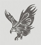 Eagle008 Rhinestone Transfer