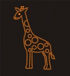 Giraffe001 Rhinestone Transfer