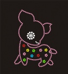 Giraffe003 Rhinestone Transfer