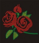 Flower014 Rhinestone Transfer