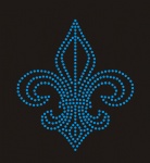 Leaf001 Rhinestone Transfer