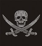 Skull002 Rhinestone Transfer