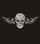 Skull018 Rhinestone Transfer