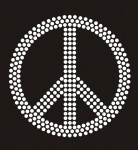 Peace003 Rhinestone Transfer